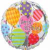 Balon folie metalizata 45cm  HAPPY BIRTHDAY BALLOON BIRTHDAY
