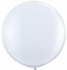 Mini balon latex jumbo alb 45cm