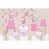 12 Decoratiuni Botez Spirale Colorate Shower With Love - Girl