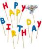 Lumanari de tort  litere happy birthday pentru
