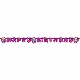 Banner Decoratiune Strumfita Happy Birthday 180x15 cm