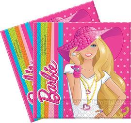 20 servetele 33x33cm BARBIE DOLLICIOUS