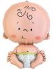 Balon bebelus folie metalizata baby welcome 75x50cm