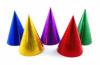 6 Coifuri colorate metalizate prismatice Party