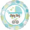 Balon botez folie metalizata 45cm Baby Boy Buggy