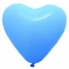25 baloane latex inimioare 30cm albastru
