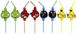 8 Paie flexibile de baut decorate Angry Birds Party