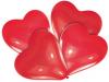 10 baloane latex forma inima rosie