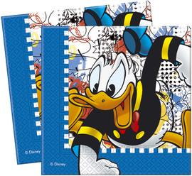 20 servetele 33x33cm DONALD MANIA