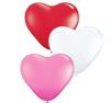 100 baloane din latex inimioare albe rosii roz 30cm