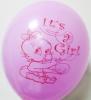 20 baloane botez  30cm imprimate it's a girl- culoare