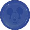8 farfurii 23cm plastic reutilizabile mickey face blue