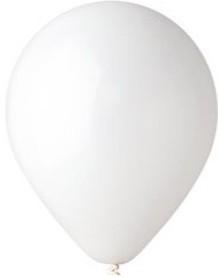 50 Baloane albe latex standard 30cm calitate heliu