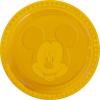 8 farfurii 23cm plastic reutilizabile mickey face yellow