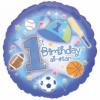 Balon folie metalizata  FIRST BIRTHDAY ALL STAR 45cm