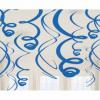 12 spirale decorative metalizate albastre de agatat