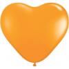 25 baloane latex inimioare portocalii 30cm