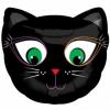 Balon folie metalizata 45cm black cat