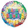 Balon folie metalizata birthday explosion happy birthday prismatic