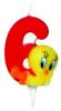 Lumanare 3d tort cifra 6 tweety