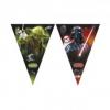 Banner stegulete din plastic Star Wars Heroes 2m