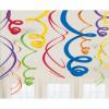 12 Spirale decorative metalizate Rainbow de agatat 55.8cm