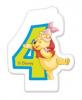 Lumanare cifra 4 WINNIE THE POOH Party