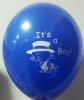 20 baloane botez albastru 30cm imprimate its a boy