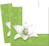 20 Servetele 33x33cm WHITE FLOWER