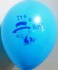 20 baloane botez bleu 30cm imprimate its a boy