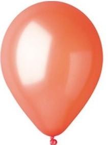 50 Baloane portocalii latex metalizate 26cm calitate heliu