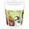 8 pahare plastic 200ml angry birds star wars