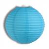 Lampion decorativ rotund 25cm pentru agatat bleu