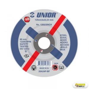 Accesoriu disc taiere inox Unior 125X6X22 - 1202/2 - inox