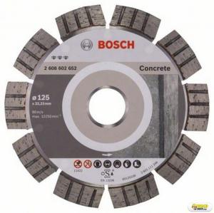 Disc diamantat debitare beton armat Bosch Best, 125 mm, prindere 22.23 mm Bosch