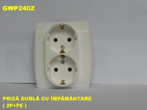 PRIZA DUBLA CU IMPAMANTARE