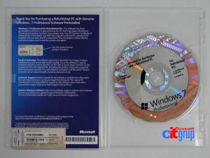 Software > Microsoft Office Windows > Licenta Windows 7 Pro Refurbished desktop , CD Engleza , se vinde impreuna cu calculator , pret 229 Lei + TVA