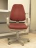 Mobilier Birou > Refurbished > Scaun Birou, culoare visiniu & gri, inaltime reglabila