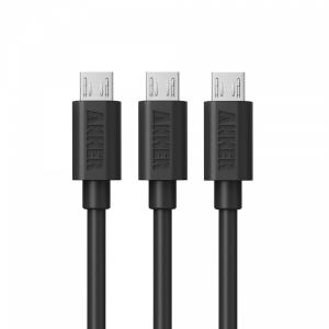 [Pachet 3 buc.] Cabluri de date 0.9m Micro USB - USB ANKER (negru)