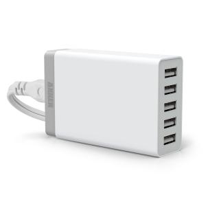 Incarcator priza 5 Porturi USB Anker 40W cu Tehnologia PowerIQ&trade; (alb)