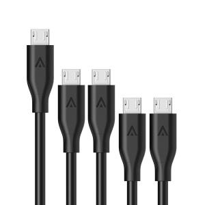 [Pachet 5 buc.] Cabluri de date Micro USB Anker PowerLine, Diferite dimensiuni, Negru