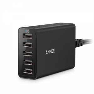 [NOU] Incarcator priza USB Anker PowerPort 5 (negru)