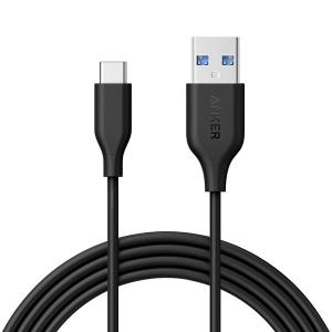 Cablu de date USB-C - USB 3.0 Anker PowerLine, 1.8m, Negru