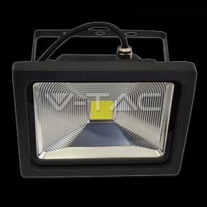 50W Proiector LED V-TAC Classic PREMIUM Reflector - Graphite Body Alb Rece