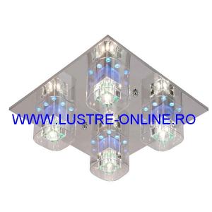 LUSTRA MIX-LED CUBURI + LEDURI + JOC DE LUMINI MODEL 810/4 - Sneha