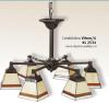 CANDELABRU TIFFANY MODEL &quot; VITREO &quot; 6 BECURI