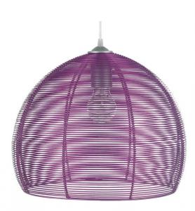 LUSTRA ALUMINIU 1 BEC MODEL &quot;ROTONDO&quot; VIOLET