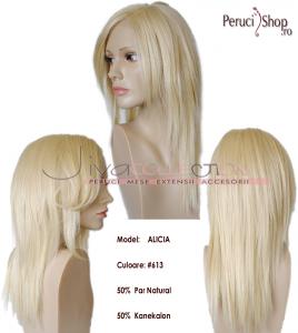 ALICIA -peruca din mix de par natural cu fibra rezistenta termic