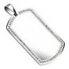 X-large pandantiv dog tag din otel inoxidabil pss-756