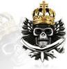 Pandantiv skull face din otel inox pss-543